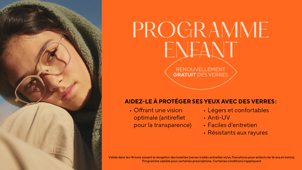 lunettes pour enfants et ado