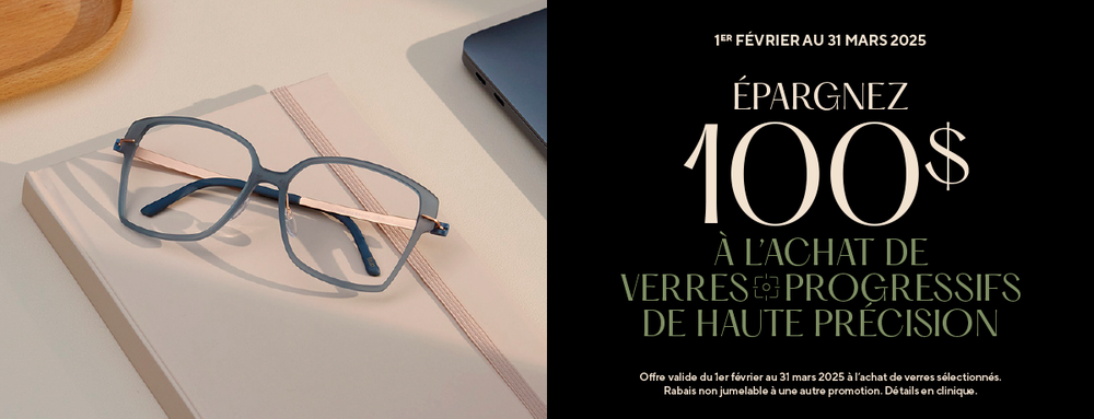 promotion lunettes avec foyer progressif