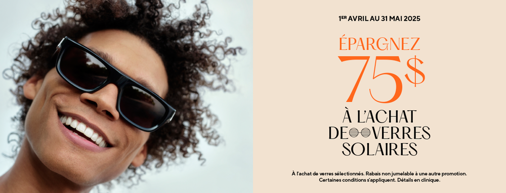 lunettes de soleil et verres solaire en solde