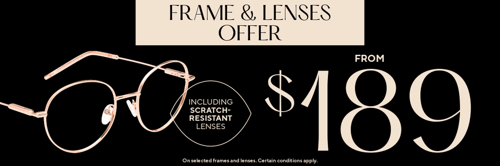 glasses frame and lenses included, promotion on glasses