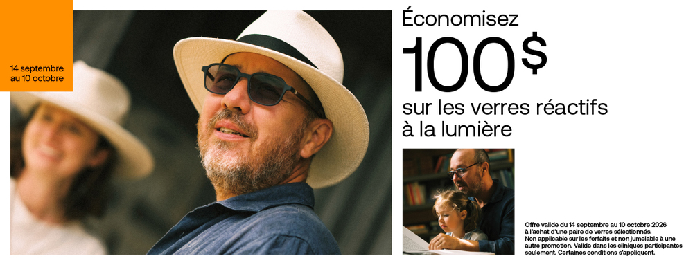 promotion sur verres transition